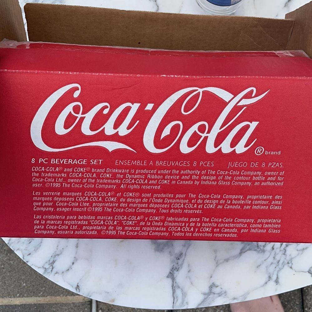 Coca-Cola vintage glasses 8 set